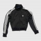 Adidas Originals Cropped Firebird Track Jacket Black & White / Pre Owned